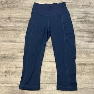 Patagonia Lightweight Women's Capri Leggings Pack Out 2 pockets‎ Navy Sz Small